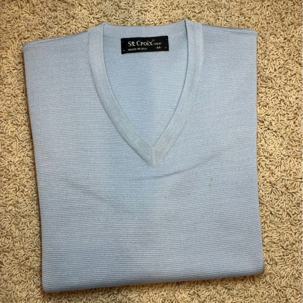 Men's Light Blue Sweater Vest